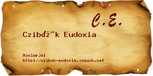 Czibók Eudoxia névjegykártya